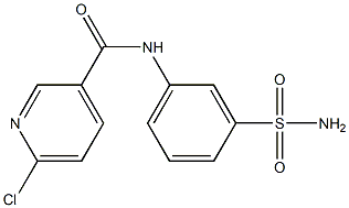 6-chloro-N-(3-sulfamoylphenyl)pyridine-3-carboxamide Structure