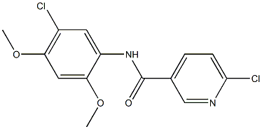 6-chloro-N-(5-chloro-2,4-dimethoxyphenyl)pyridine-3-carboxamide