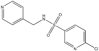 6-chloro-N-(pyridin-4-ylmethyl)pyridine-3-sulfonamide,,结构式
