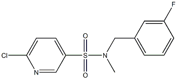 6-chloro-N-[(3-fluorophenyl)methyl]-N-methylpyridine-3-sulfonamide|