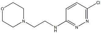 6-chloro-N-[2-(morpholin-4-yl)ethyl]pyridazin-3-amine,,结构式