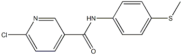  6-chloro-N-[4-(methylsulfanyl)phenyl]pyridine-3-carboxamide