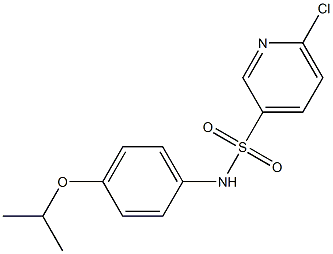  6-chloro-N-[4-(propan-2-yloxy)phenyl]pyridine-3-sulfonamide