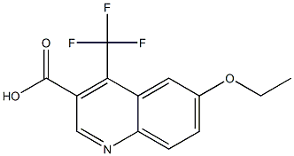 6-ethoxy-4-(trifluoromethyl)quinoline-3-carboxylic acid Structure