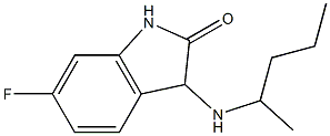 6-fluoro-3-(pentan-2-ylamino)-2,3-dihydro-1H-indol-2-one 结构式
