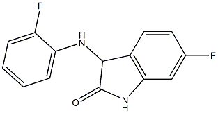 6-fluoro-3-[(2-fluorophenyl)amino]-2,3-dihydro-1H-indol-2-one|