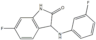 6-fluoro-3-[(3-fluorophenyl)amino]-2,3-dihydro-1H-indol-2-one Struktur