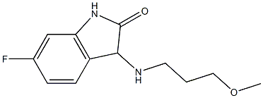 6-fluoro-3-[(3-methoxypropyl)amino]-2,3-dihydro-1H-indol-2-one Structure