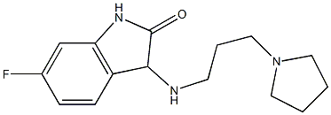 6-fluoro-3-{[3-(pyrrolidin-1-yl)propyl]amino}-2,3-dihydro-1H-indol-2-one|