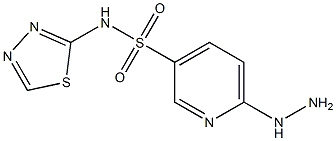 6-hydrazinyl-N-(1,3,4-thiadiazol-2-yl)pyridine-3-sulfonamide Structure