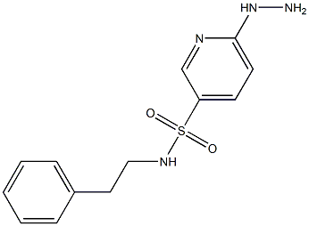 6-hydrazinyl-N-(2-phenylethyl)pyridine-3-sulfonamide