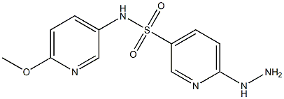 6-hydrazinyl-N-(6-methoxypyridin-3-yl)pyridine-3-sulfonamide Structure