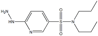 6-hydrazinyl-N,N-dipropylpyridine-3-sulfonamide Structure