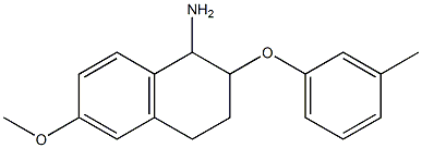 6-methoxy-2-(3-methylphenoxy)-1,2,3,4-tetrahydronaphthalen-1-amine