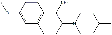 6-methoxy-2-(4-methylpiperidin-1-yl)-1,2,3,4-tetrahydronaphthalen-1-amine Struktur