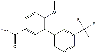 6-methoxy-3'-(trifluoromethyl)-1,1'-biphenyl-3-carboxylic acid,926237-85-6,结构式