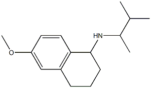 6-methoxy-N-(3-methylbutan-2-yl)-1,2,3,4-tetrahydronaphthalen-1-amine Structure