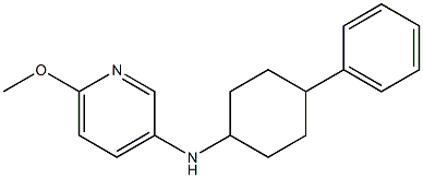 6-methoxy-N-(4-phenylcyclohexyl)pyridin-3-amine 结构式