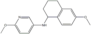 6-methoxy-N-(6-methoxy-1,2,3,4-tetrahydronaphthalen-1-yl)pyridin-3-amine Structure