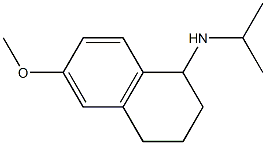 6-methoxy-N-(propan-2-yl)-1,2,3,4-tetrahydronaphthalen-1-amine,,结构式