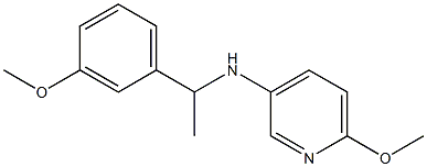 6-methoxy-N-[1-(3-methoxyphenyl)ethyl]pyridin-3-amine Struktur