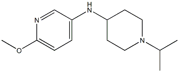 6-methoxy-N-[1-(propan-2-yl)piperidin-4-yl]pyridin-3-amine Structure