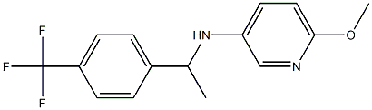 6-methoxy-N-{1-[4-(trifluoromethyl)phenyl]ethyl}pyridin-3-amine Structure