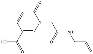 6-oxo-1-[(prop-2-en-1-ylcarbamoyl)methyl]-1,6-dihydropyridine-3-carboxylic acid Structure