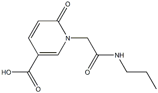 6-oxo-1-[(propylcarbamoyl)methyl]-1,6-dihydropyridine-3-carboxylic acid