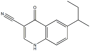 6-sec-butyl-4-oxo-1,4-dihydroquinoline-3-carbonitrile Structure