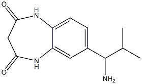 7-(1-amino-2-methylpropyl)-2,3,4,5-tetrahydro-1H-1,5-benzodiazepine-2,4-dione Struktur