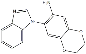 7-(1H-1,3-benzodiazol-1-yl)-2,3-dihydro-1,4-benzodioxin-6-amine|