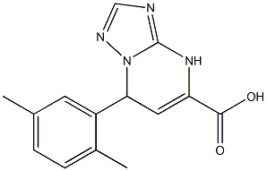 7-(2,5-dimethylphenyl)-4,7-dihydro[1,2,4]triazolo[1,5-a]pyrimidine-5-carboxylic acid 结构式