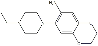 7-(4-ethylpiperazin-1-yl)-2,3-dihydro-1,4-benzodioxin-6-amine Structure