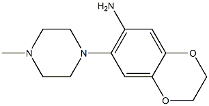 7-(4-methylpiperazin-1-yl)-2,3-dihydro-1,4-benzodioxin-6-amine,,结构式