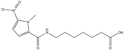 7-[(1-methyl-5-nitro-1H-pyrrol-2-yl)formamido]heptanoic acid 结构式