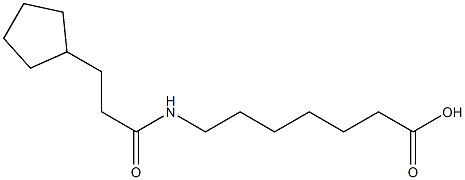 7-[(3-cyclopentylpropanoyl)amino]heptanoic acid Structure