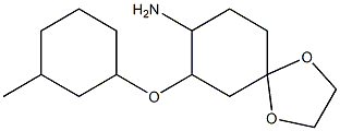 7-[(3-methylcyclohexyl)oxy]-1,4-dioxaspiro[4.5]decan-8-amine