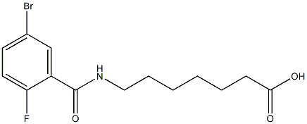 7-[(5-bromo-2-fluorobenzoyl)amino]heptanoic acid Structure