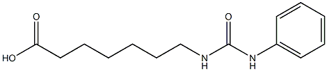 7-[(anilinocarbonyl)amino]heptanoic acid Structure