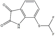 7-[(difluoromethyl)thio]-1H-indole-2,3-dione Struktur