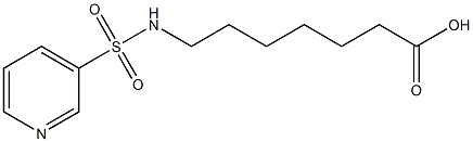7-[(pyridin-3-ylsulfonyl)amino]heptanoic acid 结构式