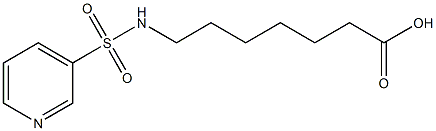 7-[(pyridin-3-ylsulfonyl)amino]heptanoic acid Structure