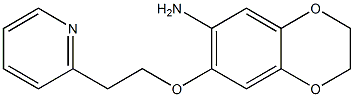 7-[2-(pyridin-2-yl)ethoxy]-2,3-dihydro-1,4-benzodioxin-6-amine 结构式