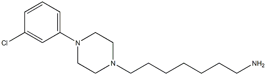 7-[4-(3-chlorophenyl)piperazin-1-yl]heptan-1-amine Structure