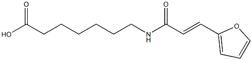 7-{[(2E)-3-(2-furyl)prop-2-enoyl]amino}heptanoic acid Structure