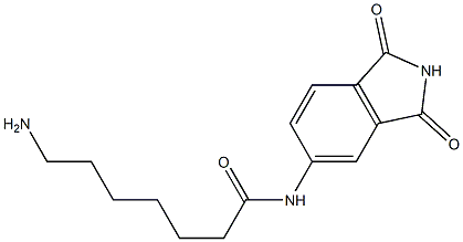 7-amino-N-(1,3-dioxo-2,3-dihydro-1H-isoindol-5-yl)heptanamide Structure