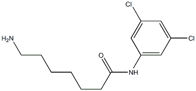 7-amino-N-(3,5-dichlorophenyl)heptanamide Struktur