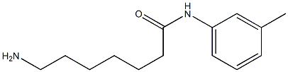 7-amino-N-(3-methylphenyl)heptanamide,,结构式