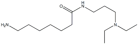 7-amino-N-[3-(diethylamino)propyl]heptanamide 结构式